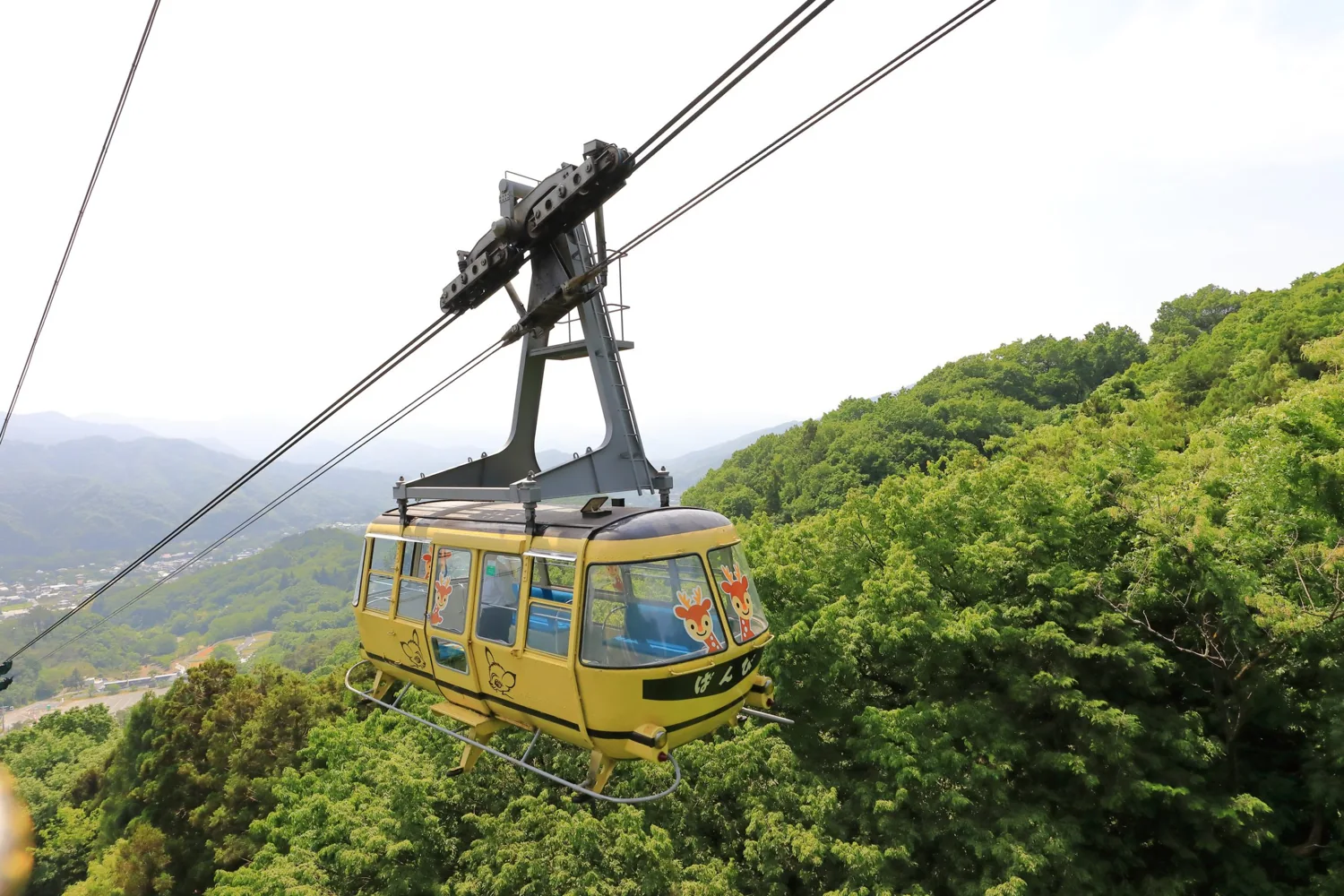 宝登山ロープウェイ｜緑の山を空中散歩